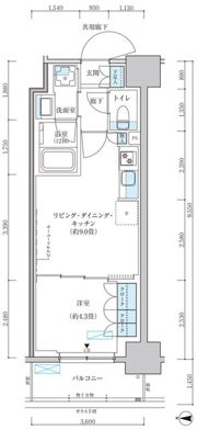 パークアクシス池袋イーストの間取り画像