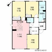サンサン陽光 A棟の間取り画像