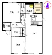 メゾンソレイユ II番館の間取り画像