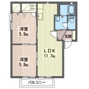 ミレニアムヒルズBの間取り画像
