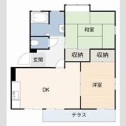 ジュネスIWAZU Ⅰ・Ⅱの間取り画像