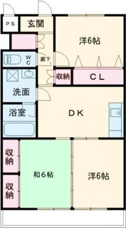 グランペールマンションの間取り画像