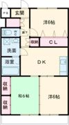 グランペールマンションの間取り画像