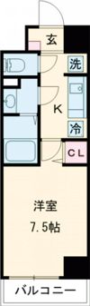 MISTRAL姫路駅前Ⅵ東駅前町の間取り画像