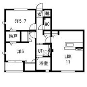 ウイングクレストCの間取り画像