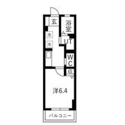 ルミエール県立女子大前Bの間取り画像