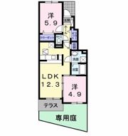 レインツリー 二番館の間取り画像