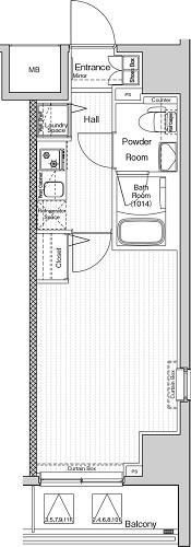 VERXEED阪東橋MAXIVの間取り画像