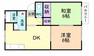プレジール塩屋の間取り画像