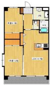 キャッスル上野 1番館の間取り画像