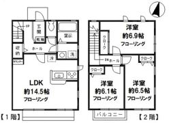 サウスソシアの間取り画像