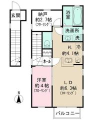 Duo 南台 Aの間取り画像