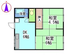 白菊コーポの間取り画像