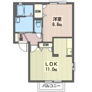 メイプルハイツ Eの間取り画像