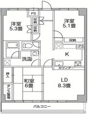 T’s garden稲城の間取り画像