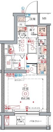 クレヴィスタ方南町Ⅱの間取り画像