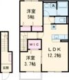 仮称)姫路市白鳥台3丁目アパートの間取り画像