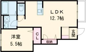 ハイムレトア飾東 A棟の間取り画像