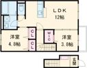 ハイムレトア飾東 C棟の間取り画像