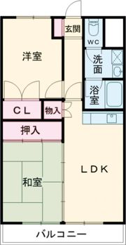 大歳マンションの間取り画像