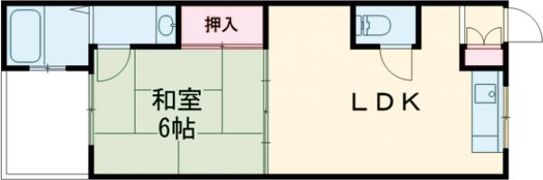 レジデンスアサヒの間取り画像