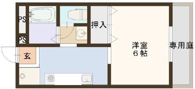 メゾン東坂の間取り画像