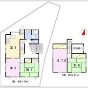 上大野松林戸建ての間取り画像