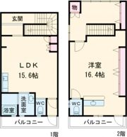 伊伝居貸家の間取り画像