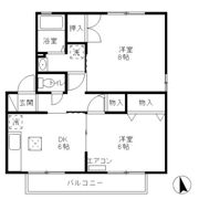 セジュール上高田 Aの間取り画像