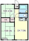 服部ハイツⅢの間取り画像