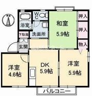 ニューヒルズ A棟の間取り画像