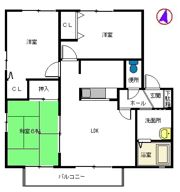 クレセール21 E棟の間取り画像