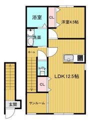 Tiara Shinkurashiki（ティアラ新倉敷）Bの間取り画像