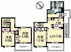 nfビレッジ A棟の間取り画像