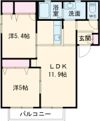 バリュージュ西島Cの間取り画像