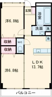 紺屋スカイマンション弐番館の間取り画像