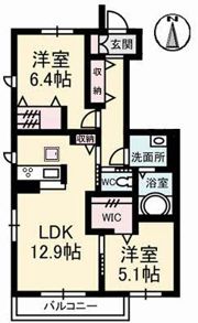 プロヌーブ福島の間取り画像