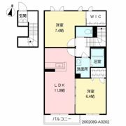 シャーメゾン波多江駅南 A棟の間取り画像