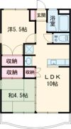 コーポ芭蕉苑の間取り画像