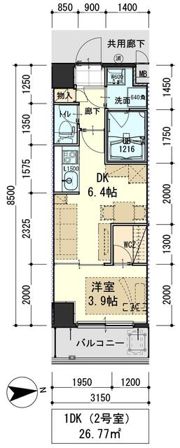 In－Towner木町の間取り画像