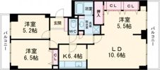 神戸パークシティC棟の間取り画像