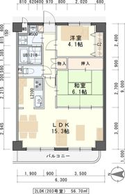 グレンパレスOkinoの間取り画像