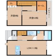 テラスハウス台原Ⅰの間取り画像