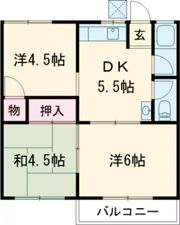 ホワイトレジデンスの間取り画像