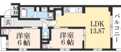CASA御所北の間取り画像