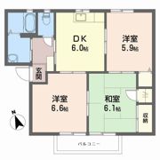 ハートハイツ A棟の間取り画像