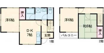 遠藤貸家 C号棟の間取り画像