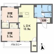 シャーメゾン URの間取り画像
