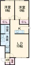 アンジェ317の間取り画像
