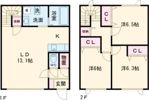 ゼロワンイーストの間取り画像